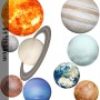 Solar System Sun and Planets Wall Decal Sticker