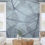 Monochrome Leaf Pattern Wallpaper Mural