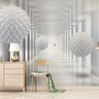 3D Look Abstract Corridor Wallpaper Mural