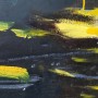Oil Painting Black Yellow Splash Wallpaper Mural