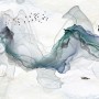 Abstract Colorful Smoke with Tree Wallpaper Mural
