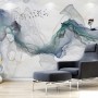 Abstract Colorful Smoke with Tree Wallpaper Mural