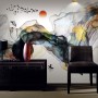 Watercolor Colorful Abstract Smoke Wallpaper Mural