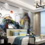 Watercolor Colorful Abstract Smoke Wallpaper Mural