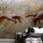 Watercolor Abstract Hands Wallpaper Mural