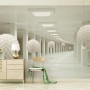 Abstract Corridor and Nordic Ball Wallpaper Mural