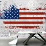USA Flag with Statue of Liberty Wallpaper Mural