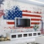 USA Flag with Statue of Liberty Wallpaper Mural