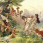 Oil Painting Abstract Angel Wallpaper Mural