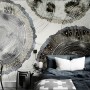 Watercolor Abstract Round Art Wallpaper Mural