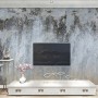Gray Brown Grunge Cement Style Wallpaper Mural