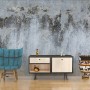 Gray Brown Grunge Cement Style Wallpaper Mural
