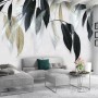 Dark Vintage Leaves Wallpaper Mural