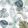 Retro Tropical Leaf Pattern Wallpaper Mural