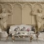 3D Embossed Look Byzantine Sculptures Wallpaper Mural