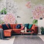 Hydrangea Floral Art Wallpaper Mural