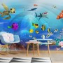 Cartoon Undersea Wallpaper Mural