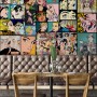 Comic Pop Art Faces Wallpaper Mural