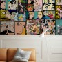 Comic Pop Art Faces Wallpaper Mural