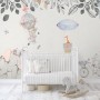 Baby Elephant with Hot air Balloons Wallpaper Mural