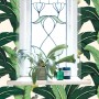 Banana Leaf Pattern Wallpaper Mural
