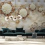 Swan with Peony Floral Wallpaper Mural