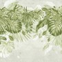Watercolor Tropical Leaves Wallpaper Mural