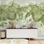 Watercolor Tropical Leaves Wallpaper Mural