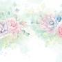 Watercolor Soft Floral Wallpaper Mural