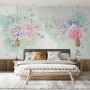Watercolor Soft Floral Wallpaper Mural
