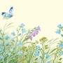 Purple Floral Garden Wallpaper Mural