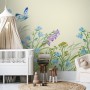 Purple Floral Garden Wallpaper Mural