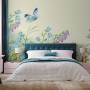 Purple Floral Garden Wallpaper Mural