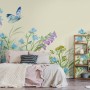 Purple Floral Garden Wallpaper Mural