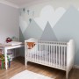 Cartoon Mountainscape Wallpaper Mural