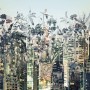Abstract City Landscape Wallpaper Mural