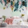 Watercolor Banana Leaf Wallpaper Mural