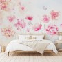 Pink Romantic Floral Wallpaper Mural