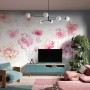 Pink Romantic Floral Wallpaper Mural