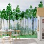 Cartoon Poplar Tree Wallpaper Mural