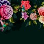 Dark Colorful Flowers Wallpaper Mural