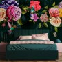 Dark Colorful Flowers Wallpaper Mural
