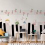 Cartoon Piano with Rabbits Wallpaper Mural