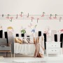 Cartoon Piano with Rabbits Wallpaper Mural