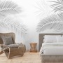 Dark Tropical Leaf Wallpaper Mural