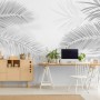 Dark Tropical Leaf Wallpaper Mural