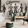 Retro French Clothing Art Wallpaper Mural