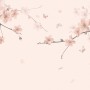 Plum Floral Art Wallpaper Mural