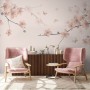 Plum Floral Art Wallpaper Mural