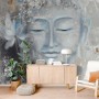 Vintage Buddha with Lotus Floral Wallpaper Mural